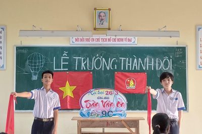 LỄ TRƯỞNG THÀNH ĐỘI CHO ĐỘI VIÊN KHỐI 9 NĂM HỌC 2022-2023