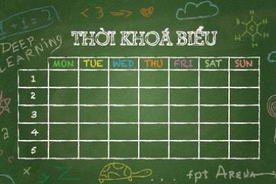 Thời khóa biểu áp dụng từ ngày 03/10/2022