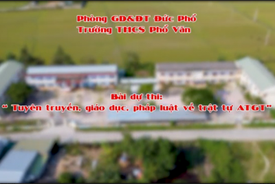 Bài dự thi giáo dục ATGT trường THCS Phổ Văn