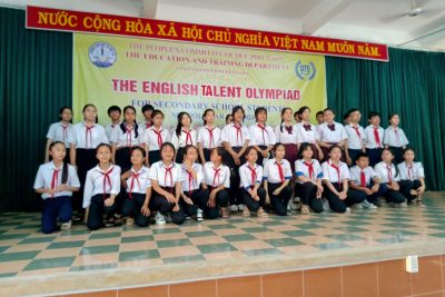 Ngày 31/3/2024 khép lại cuộc thi “Olympic tài năng Tiếng Anh”. Năm học 2023-2024 Thầy và trò của trường THCS Phổ Văn đạt 01 giải Ba tập thể, và 01 giải Ba cá nhân.
